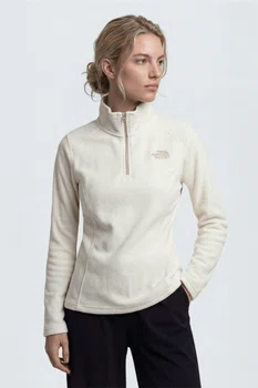 Fleece Feminino The North Face Glacier 1/4 Zip Off White