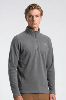 Fleece Masculino The North Face Glacier 1/4 Zip Cinza