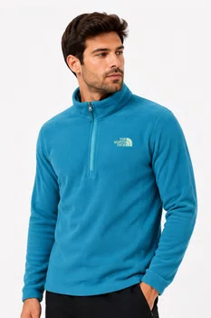Fleece Masculino The North Face Glacier 1/4 Zip Azul