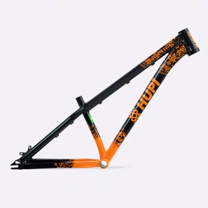 Quadro HUPI Strip Preto e Laranja Horizontal