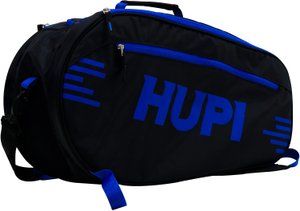 Raqueteira HUPI Pro Preto e Azul para Beach Tennis e Padel