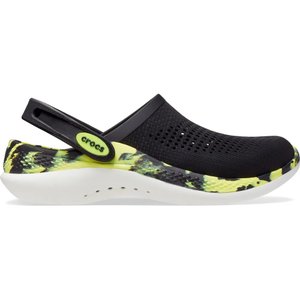 Sandália Crocs LiteRide 360 Marbled Clog Preto/Verde Unissex