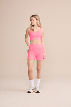 Bermuda Curta Icon Hydefit Adaptiv Rosa Chiclete
