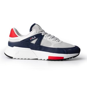 Tênis Fila F Virtuous Retrô Masculino Branco, Azul e Vermelho