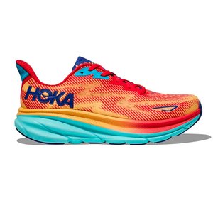 Tênis Hoka Clifton 9 Masculino Laranja e Azul