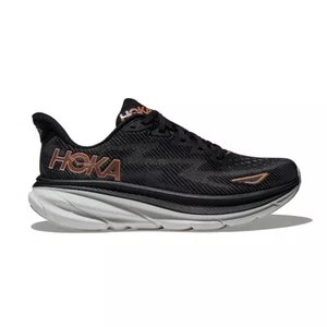 Tênis Hoka Clifton 9 Preto/Dourado Feminino