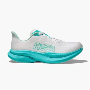 Tênis HOKA Mach 6 Feminino - Branco/Azul