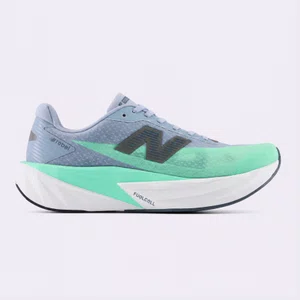 Tênis New Balance FuelCell Rebel v5 Masculino Cinza Azulado e Verde Menta