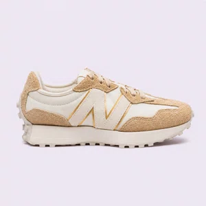 Tênis New Balance 327 v1 Bege e Dourado