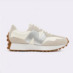 Tênis New Balance 327v1 Feminino Branco Off e Prata