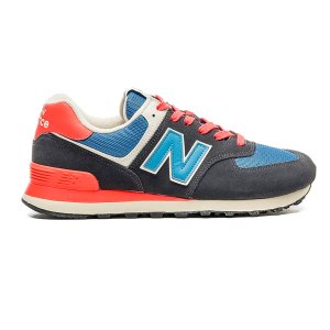 Tênis New Balance 574v2 Unissex Preto Vermelho Azul
