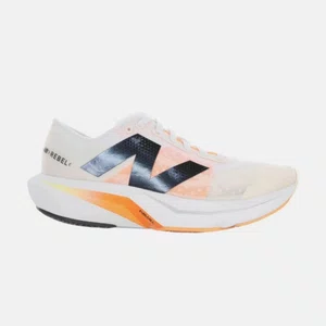 Tênis New Balance Fuelcell Rebel V4 Bege e Laranja Feminino