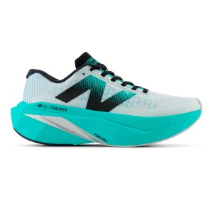 Tênis New Balance FuelCell SuperComp Trainer V3 Unissex Branco Turquesa