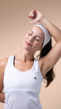 Testeira Headband Faixa de Cabeça HUPI Prime Branco