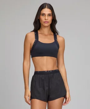 Top Elástico Costas Nadador Preto