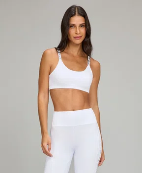 Top Elástico Personalizado Alto Giro Branco