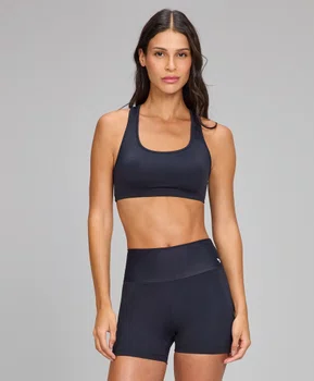 Top Eterno Costas Nadador Preto