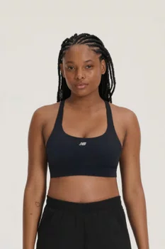 Top New Balance Essentials Run Feminino Preto