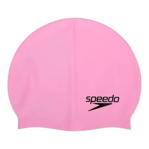 Touca de Natação Silicone Speedo Lisa Rosa Claro