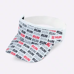 Viseira HUPI Run Loop Branco e Vermelho