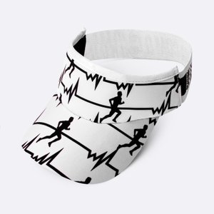 Viseira para Corrida HUPI Run Beats Branco Viseira para Corrida HUPI Run Beats Branco