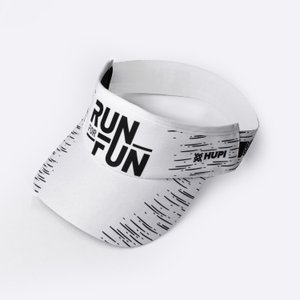 Viseira para Corrida Hupi Run For Fun Branco