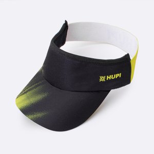 Viseira para Corrida HUPI Tuna Amarelo Neon e Preto
