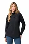 Blusa Fleece Columbia Feminina Essential Hike Grid Half Zip Preta