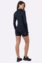 Bermuda Alto Giro Barra Com Silicone Feminina Preta