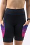 Bermuda Compressão Feminina HUPI Longa Colors Roxo