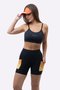 Bermuda Compressão Feminina HUPI Run Curta Colors Laranja