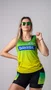 Bermuda Compressão Feminina HUPI Run Curta Colors Verde