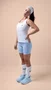Bermuda de Compressão Feminina HUPI Curta Major Azul