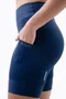 Bermuda de Compressão Feminina HUPI Run Longa Azul Marinho