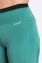 Bermuda Fitness Energi Feminina - Verde/Preto