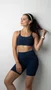 Bermuda Fitness Feminina HUPI Pulse Azul Marinho