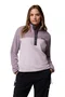 Jaqueta Fleece Columbia Feminina Benton Springs 1/2 Snap Pull Over II Lilás