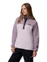 Jaqueta Fleece Columbia Feminina Benton Springs 1/2 Snap Pull Over II Lilás