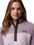 Jaqueta Fleece Columbia Feminina Benton Springs 1/2 Snap Pull Over II Lilás