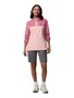 Blusa Fleece Columbia Feminina Benton Springs 1/2 Snap Pull Over II Rosa