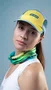 Boné para Corrida HUPI Run Azul/Amarelo