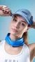 Boné para Corrida HUPI Run Cinza/Azul