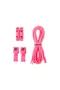 Cadarço Elástico HUPI LACES Rosa Neon LISO