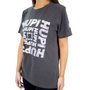 Camiseta Casual HUPI Giz Cinza