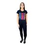 Camiseta Casual HUPI Pellt Feminina Babylook Preto