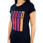 Camiseta Casual HUPI Pellt Feminina Babylook Preto