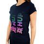 Camiseta Casual HUPI Triple Feminina Babylook Preto