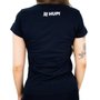Camiseta Casual HUPI Triple Feminina Babylook Preto