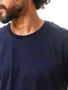 Camiseta Columbia Masculina Básica Bordado Azul Marinho