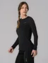 Camiseta Columbia Feminina Neblina Manga Longa Preto